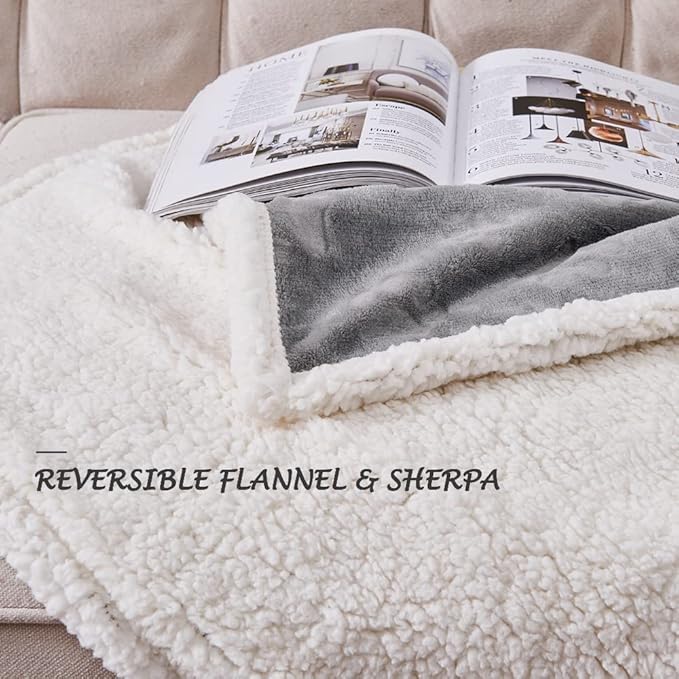 Qeils 1 Pack 4 Dog Blankets for Small Dogs - 4 pcs Waterproof Dog Blanket Washable - Soft Sherpa Fleece Puppy Blanket for Kitten Doggy, Warm Cat Blankets for Indoor Cats, 25"X30", Grey
