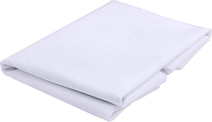 UBCGOTT 100% Cotton Muslin Fabric, 60 Inch X 2 Yards Bleached Muslin Linen Fabric by The Yard, Draping Fabrics Suitable for Sewing Embroidery, Crafts Material,Garments (White)