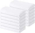 Homaxy 100% Cotton Waffle Weave Kitchen Towels - 12 Pack Soft and Absorbent Dish Towels - 16 x 26 Inches Quick Dry Hand Towels - White