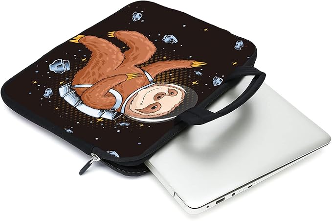 AMARY Laptop Sleeves 11.6" 12" Laptop Handle Bag Neoprene Notebook Carrying Pouch Chromebook Sleeves case Ultrabook Case Tablet Cover Fit Apple MacBook Air HP DELL Lenovo Asus (Sloth-1)