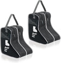 KOVOSCH 2 Pack Portable Boots Storage Bag, Black Shoe Bags for Storage and Travel Dust Proof Travel Shoe Bags for Packing (Medium)