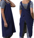 Women's Practical Cross Back Pinafore Apron with Large Pockets Home Kitchen,Restaurant,Coffee house,Cooking Gardening Works