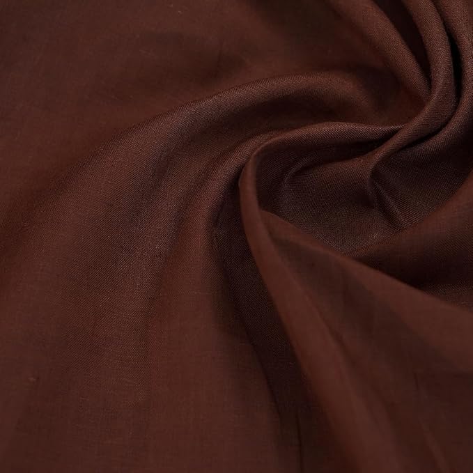 Japan Nature 100% Linen Fabric for Clothing, Home Decor, Pillow, Sofa, 55" Width, Craft by The Yard (Light Brown, 3 Yard)