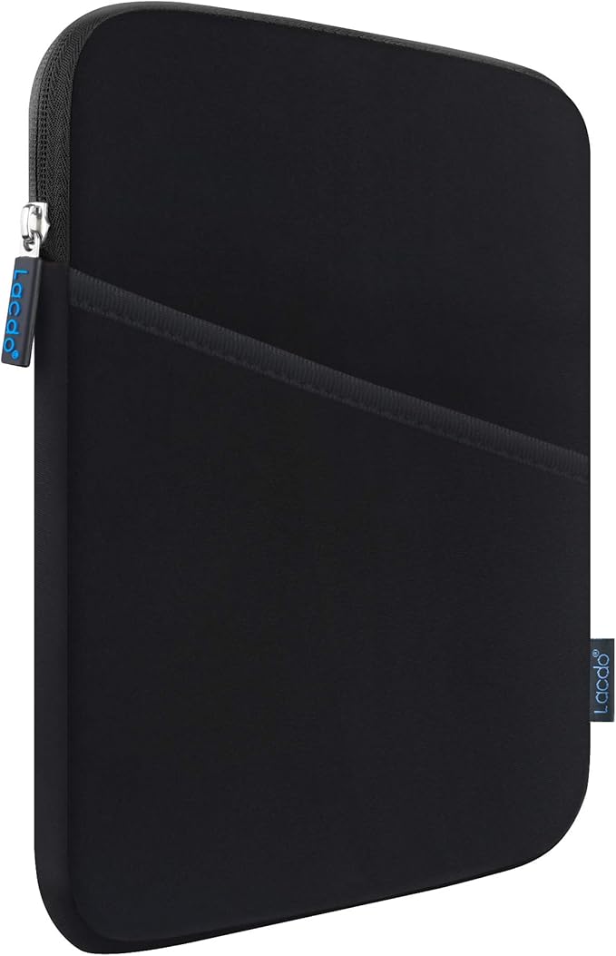 Lacdo Tablet Sleeve Case for 11 inch iPad A16 / 11 inchs iPad Pro M5 M4 / 11" iPad Air M3 M2 / 10.9" iPad / 10.2" iPad / 10.9" ipad Air / 11 Inch Samsung Galaxy Tab A9+ Bag, Fit Magic Keyboard, Black