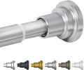BLACK+DECKER Tension Shower Curtain Rod 42-72 Inch – Drill-Free Adjustable Curtain Rod, Rust-Resistant Stainless Steel Tension Curtain Rod for Shower, Bathroom, Window, Closet – 35 lb Capacity