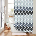 Textured Clarisse RV Shower Curtain by Creative Home Ideas - Modern Bathroom Waterproof Fabric, Machine Washable, 47 x 64 Inches