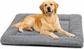 ZENGAOOU Dog Crate Pad Washable, Plush 42 x 28 Inch Anti-Slip Kennel Mat for Medium & Large Dogs, Fits Wire or Metal Crates, Travel, Home & Training Use, Dark Grey