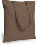 TOPDesign 12-Pack Economical 16"x15" Brown Cotton Tote Bag, Lightweight Medium Reusable Grocery Shopping Cloth Bags, Suitable for DIY, Advertising, Promotion, Gift, Activity