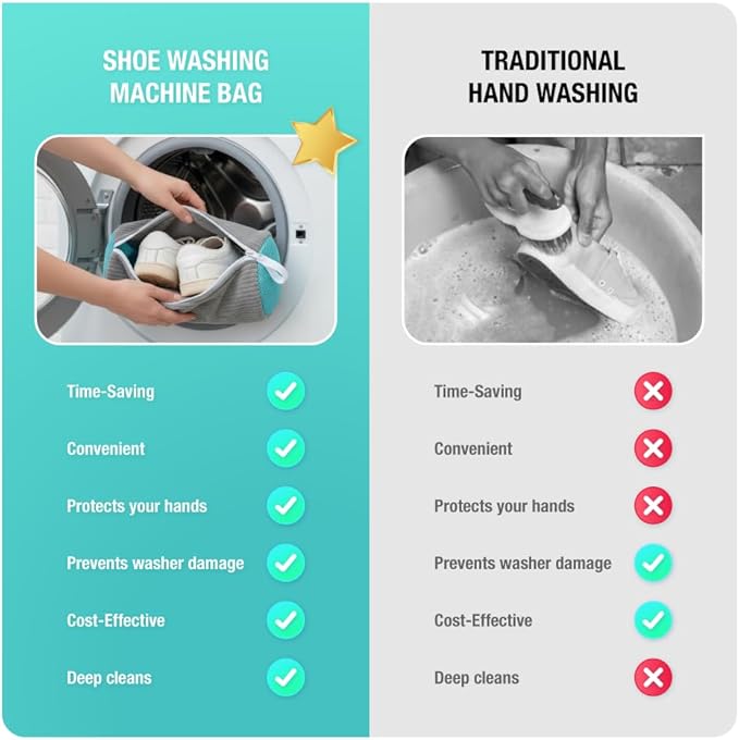 4 pieces Shoe Washing Machine Bag, 3 Shoe Cleaning Bag with Shoe Cleaning Brush, microfiber fabric Shoe Bag for Washing Machine, gray Shoe Washing Bag, Shoe Laundry Bag, Shoe Cleaner Bag