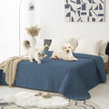 Tcksstex Waterproof and Anti-Slip Dog Bed Cover and Pet Blanket Sofa Pet Bed Mat ，car Incontinence Mattress Protectors Furniture Couch Cover for Most Cats Dogs, Pets （82x82- Navy Blue）