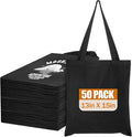Lzerking Canvas Tote Bag Bulk for DIY Projects, 13x15 Inches Tote Bags for Grocery Shopping, 10oz Machine Washable Fabric