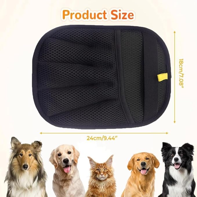 1PC Pet Hair Removal Glove,Electrostatic Gloves Pet Hair,Reusable Cat & Dog Hair Remover for Couch,Furniture,Carpet,Curtain,Carpet Car Seat,Pet Memorial Gifts for Dogs,dog hair collector keychain