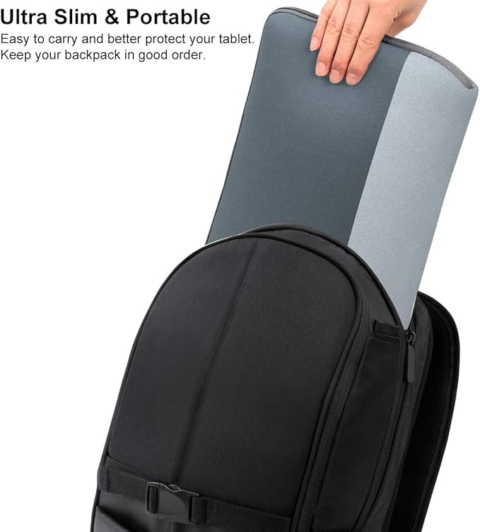 AULEEP 15-15.6 Inch Laptop Sleeves, Neoprene Notebook Computer Pocket Tablet Carrying Sleeve/Water-Resistant Compatible Laptop Sleeve for Acer/Asus/Dell/Lenovo/HP (Gray Stitching)