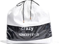 Vercord Travel Shoe Bag Dustproof Handbag Storage Bag Suede Fabric with PVC Clear Window Drawstring White(22 x 19.6)