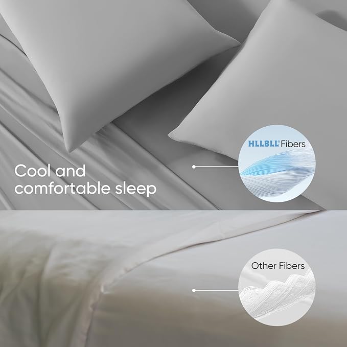 HLLBLL® Cooling Comforter, Ultra Cold Fiber Technology, All-Season Lightweight Blanket to Quickly Cool Down,Deep Sleep Throughout The Night
