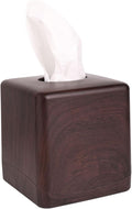 MOCHTERO Modern Tissue Box Cover,Square Tissue Holders,for Bathrooms, Bedroom, Dinner Table, Office (Peach Wood Color)