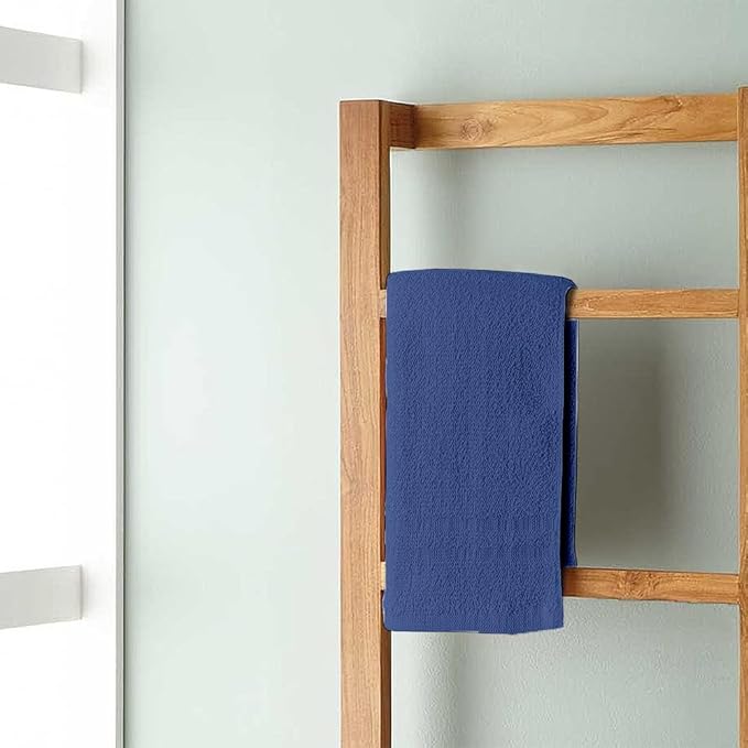 TOALLA 100% Cotton Washcloth 60 Pack|700 GSM|Soft Washcloth For Face|Wash cloths Bulk Pack|Wash cloth For Body And Face|Highly Absorbent|Fingertip Towel|Washcloths For Bathroom|12 x 12 Inche|ROYALBLUE