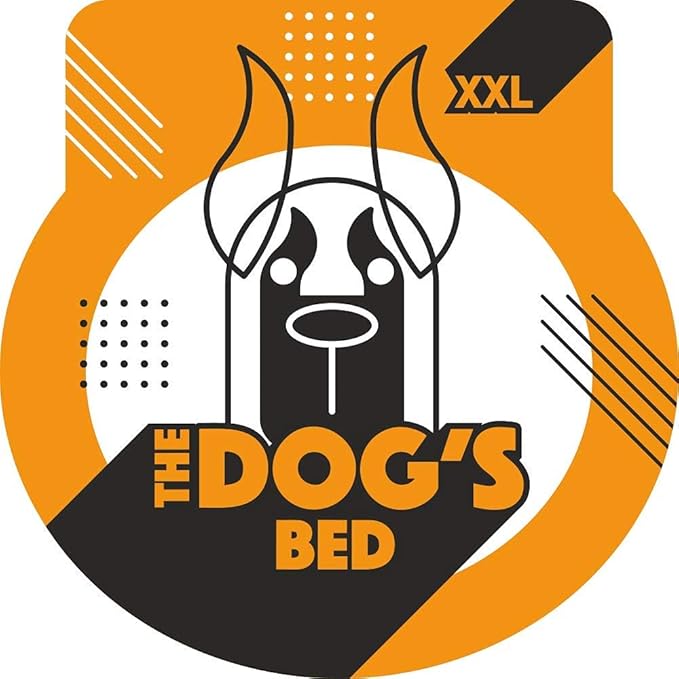 The Dog's Bed Replacement Outer Cover ONLY (Outer Cover ONLY - NO Bed, NO Waterproof Inner) for The Dog's Bed, Washable Oxford Fabric, XXL (Grey with Black Piping) Veterinary Approved