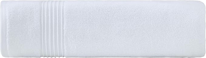 Milara Turkish Luxurious Extra Large Cotton Bath Sheet | Premium Bath Sheet Towels Ultra-Soft, Highly Absorbent, Durable | White Color Plush Bath Sheets, (35x70 Inches)