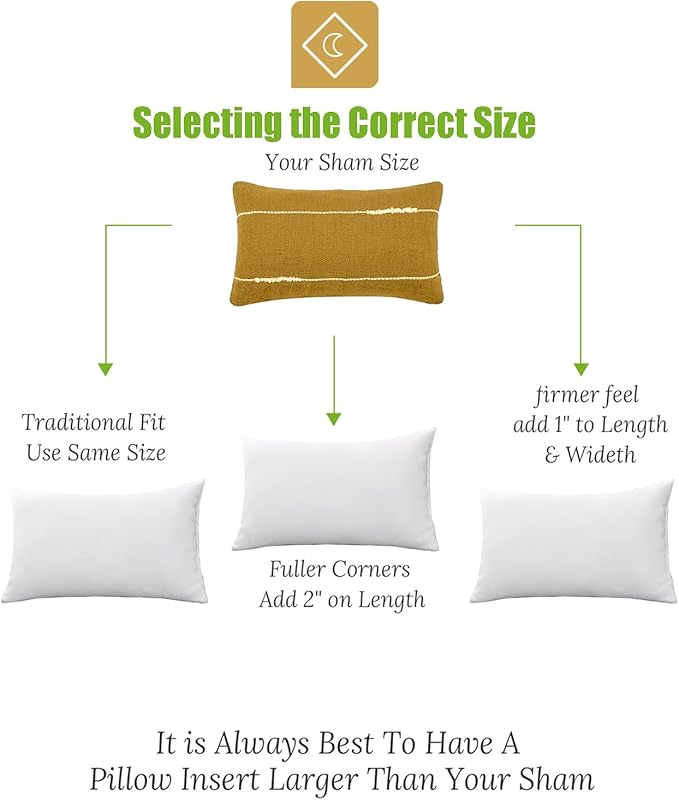 TOPGREEN Feathers Down Pillow Insert 14x36, 100% Organic Cotton Shell, Large Lumbar Pillow Insert, Decorative Throw Pillow for Living Room Sofa, Couch, or Bed (White)