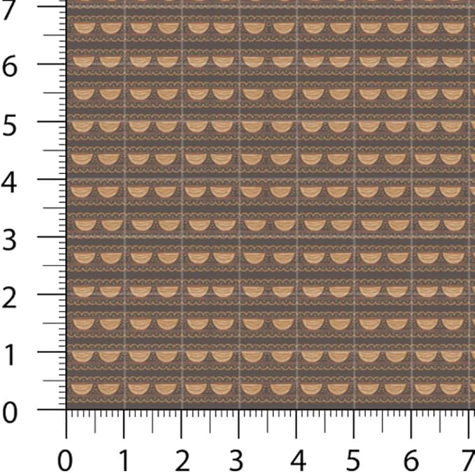 Cotton Patchwork Quilting Fabric Panel – 155×100 cm, 100% Cotton, Made in Türkiye (PRT_KUP 01-001) (Autumn Vintage, 6pcs 50x50cm)