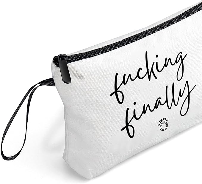 ARIOSEY Bride To Be Gifts - Travel Makeup Bag, Engagement & Bachelorette Gifts