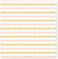 SwaddleDesigns Cotton Muslin Swaddle Blanket, Receiving Blanket for Baby Girls, Best Registry Gift, 46x46 inches, Pink and Gold Shimmer Stripes