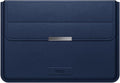 INVZI MacBook Sleeve, Vegan Leather Bag Compatible with 13”/14" MacBook Air, MacBook Pro M1/M2 2018-2022, Compact Design with Invisible Stand (Midnight Blue)