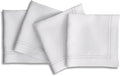 Solino Home White Linen Napkins Set of 4-100% Pure Linen Double Hemstitch Dinner Napkins 20 x 20 Inch for Winter, Valentines, Spring, Easter - Handcrafted and Machine Washable