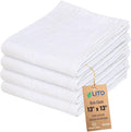 Dish Cloths Cotton| Kitchen Wash Cloth | Shop Towels Absorbent and Lint Free Flour Sack| Dishcloths for Kitchen Washing Dishes| Thick Absorbent Quick Dry Dish Rags | 4 Pack 13"x13" Natural