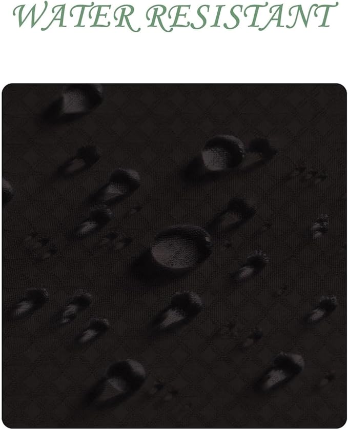 ggaimwf 72x96 Inch Solid Color Shower Curtain for Bathroom Waffle Bath Water Resistant Fabric Curtains Raisin Black Modern Thick Shower Stall Curtain with Metal Hooks