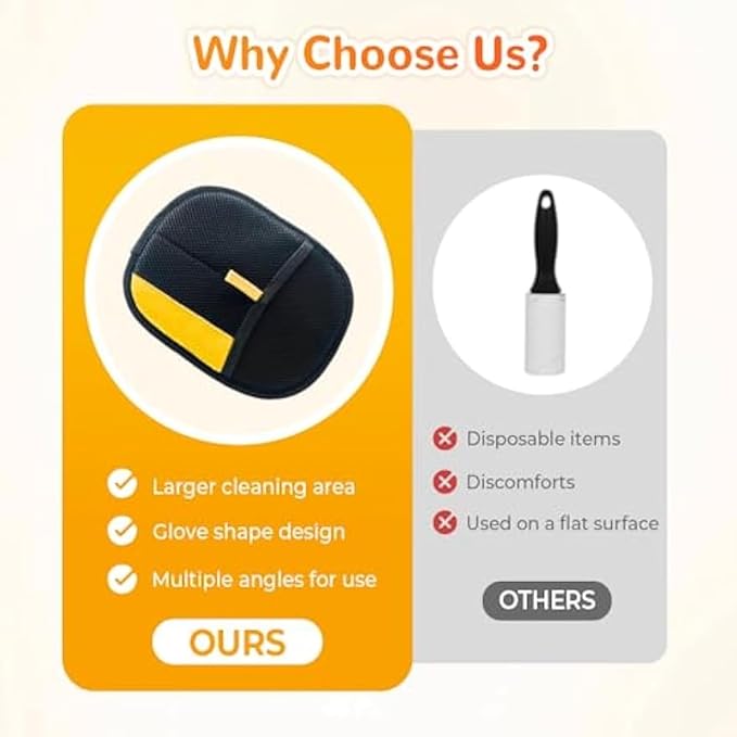 1PC 2025 Electrostatic Gloves Pet Hair: Pets Hair Remover Electro Antistatic Hair Removal Glove Cat Mitt Mitten Static Reusable Tool Furniture Cleaning Animal Double Sided Grooming Magic Fur Dogs Mit