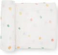 Little Unicorn Premium Cotton Swaddle Baby Blanket | Breathable Fabric | for swaddling, Play, Nursing & More (Party Dots)