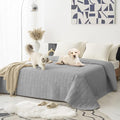Tcksstex Waterproof and Non-Slip Dog Bed Cover and Pet Blanket Sofa Pet Bed Mat ，car Incontinence Mattress Protectors Furniture Couch Cover for Most Cats Dogs, Pets（82x102-Light Grey）