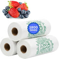 ASSUREPAK Clear Produce Bags Roll -1800 Bags - 12"x20" – HDPE - (11 Microns) – Plastic for Grocery, Reusable Produce, Small Business, Plastic Bag, Food Bag, Storage Use, Natural Color