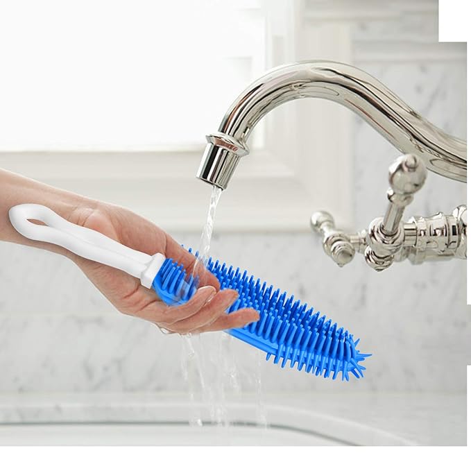 Akamino 3 Pieces Pet Hair Remover - Car & Auto Detailing Brush, Lint Remover for Dogs Cats, Rubber Massage Brush for Furniture, Car Interiors, Carpet