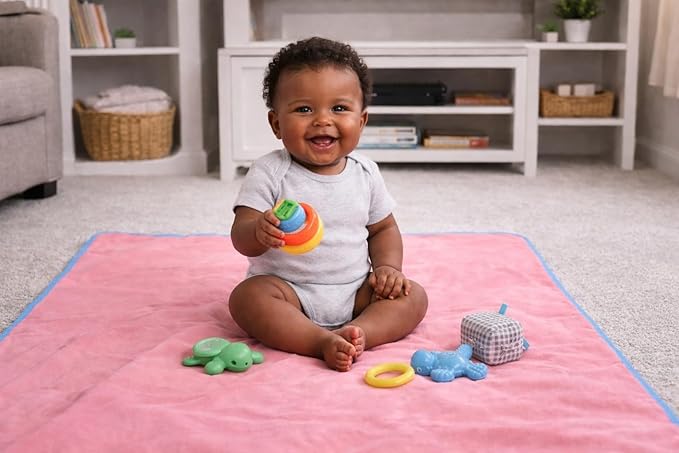 Premium Deluxe : 100% Waterproof Blanket Guarantees to Keep Your Bed Dry! Crinkle-Free Ultra-Soft Fleece Furniture Protector for People Kids Pets. EZ Wash/Dry Pink/Blue Reversible 80x60