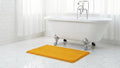 C23 Luxury Shag Bath Rug | 2200 GSM Ultra-Soft Plush Thick Bathroom Mat | 20"x32" Mustard Yellow High-Density Shaggy Rug | Non-Slip Natural Latex Back, Absorbent, Machine Washable, 1 Piece