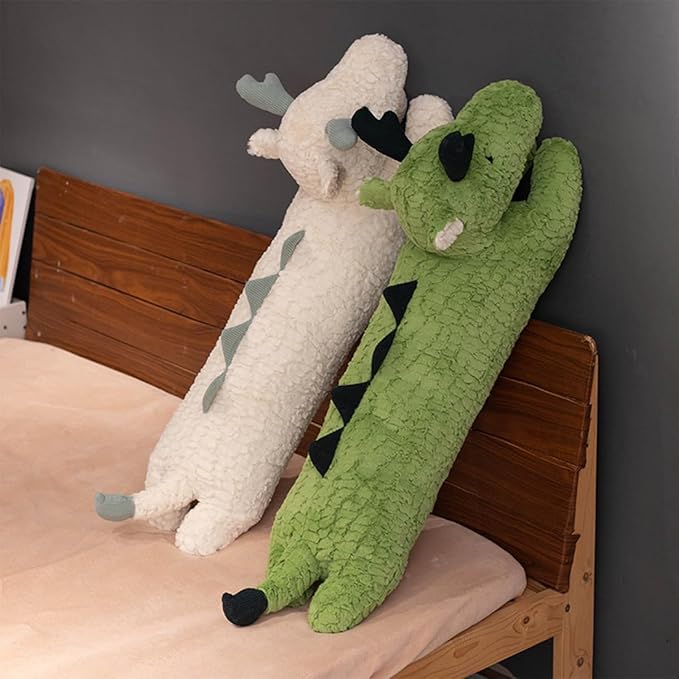 FEEZUSH Dragon Plush Pillow - 35 Inch Dragon Stuffed Animal - Birthday, Christmas, Valentine's Day Gift for Kids Boys Girls (Green)