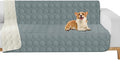 ZNSAYOTX Ultimate Cozy Blankets (52"x82") 100% Waterproof Bed Mat Blanket for Dog Pets, Couch Sofa Protector with Non-Slip Back Washable Durable, Pee Scratch Proof Easy to Clean (Dark Grey)