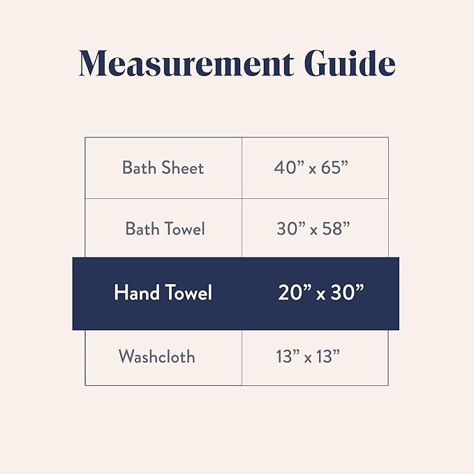 Brooklinen Super-Plush Turkish Cotton Hand Towels - Set of 2 - Cotton, 820 GSM, Highly Absorbent, Machine Washable, Perfect for Home & Bathroom (20" x 30", Solid White)