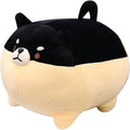 sofipal Shiba Inu Dog Plush Pillow,Cute Corgi Shiba Inu Stuffed Animal Toy Doll Gifts for Valentine,Christmas (Black, 19.6 inch)