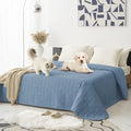 Tcksstex Waterproof and Anti-Slip Dog Bed Cover and Pet Blanket Sofa Pet Bed Mat ，car Incontinence Mattress Protectors Furniture Couch Cover for Most Cats Dogs, Pets（82x102-Stoneblue）
