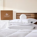 Pacific Coast Premium Goose Feather & Down Bed Pillows Queen Size 2-Pack, Hotel Quality Collection, Medium Support for Side & Back Sleepers