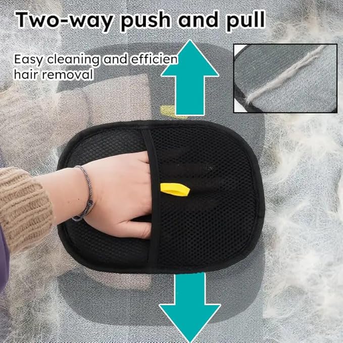 2025 Upgrade Pet Hair Remover Electrostatic Gloves, Reusable Pet Hair Removal Glove for Cats & Dogs, Premium Cat & Dog Hair Remover Mitt for Couch Furniture Carpet Car Seat (1 pcs)