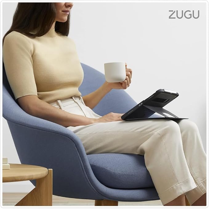 Zugu Case for iPad Pro 11 (M4/M5) 2024/2025, Slim Protective Cover with Apple Pencil Holder, Auto Wake/Sleep, Multiple Viewing Angles, iPad Pro 11 Inch Cover, Phone Protector, Sand