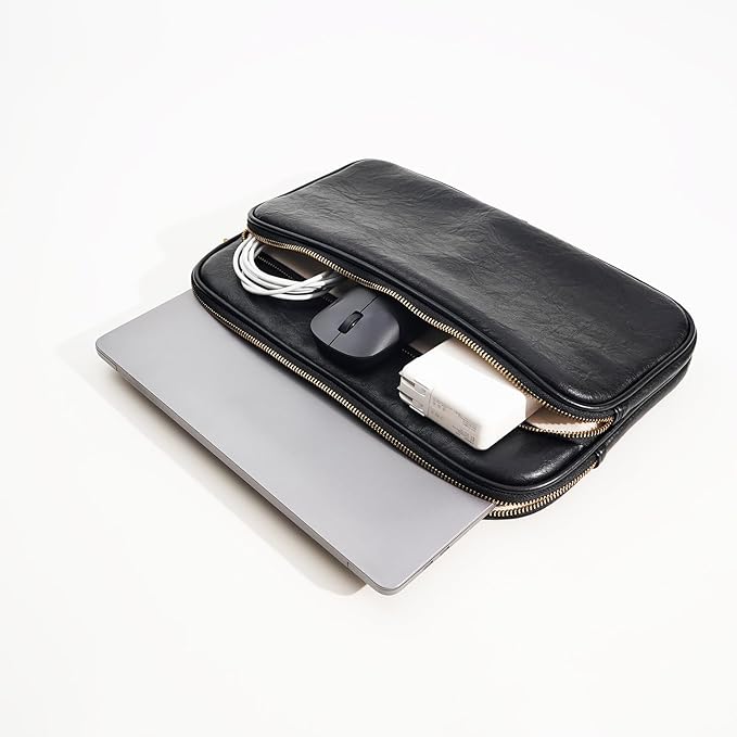 Benfan Laptop Sleeve Bag 16 Inch Compatible with MacBook Pro 16 Color Color Black