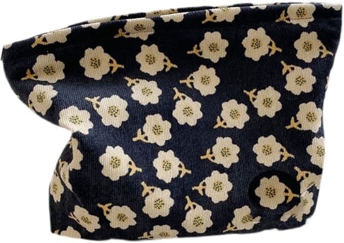 SxoSyo Cosmetic Bags for Women Makeup Bag Large Capacity Purse Travel Toiletry Zipper Storage Pouch Make up Brushes Organizer for Gifts (Black, Flower)