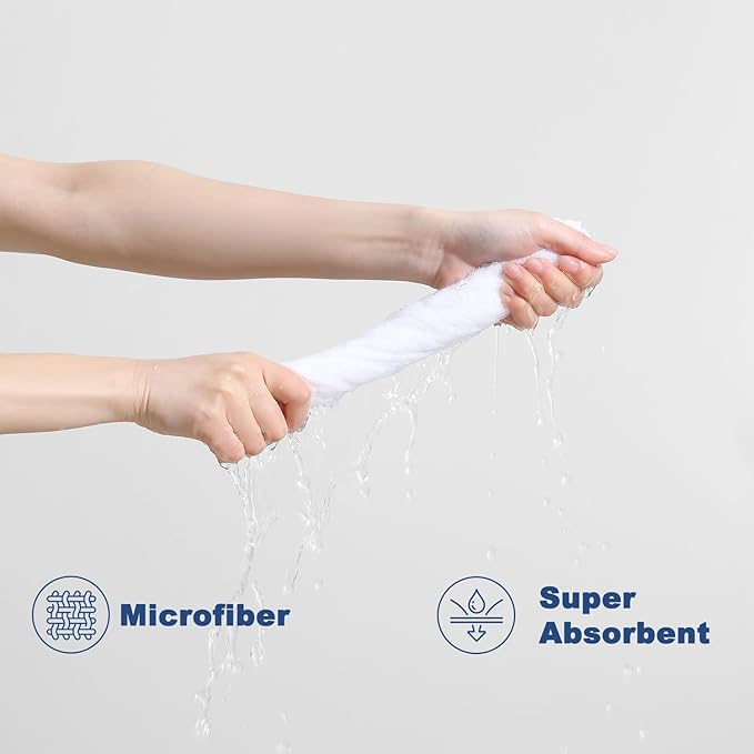 Tigona 80 Pack Microfiber Cleaning Cloth Roll Reusable Paper Towels 12"x12" Tear Away Cloth,Absorbent Dish Rags for House Kitchen,Wash Cloths,Lint Free Rags for Window Cars Cleaning Supplies