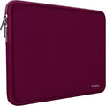 Laptop Sleeve,13-13.3 Inch Resistant Neoprene Laptop Sleeve/Notebook Computer Pocket Case/Tablet Briefcase Carrying Bag Compatible with MacBook Pro,MacBook Air,Notebook Computer-(Wine Red)